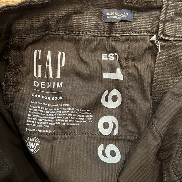 GAP Women's High Rise Distressed Favorite Jeggings Black Wash Size 10/30 - Picture 8 of 14